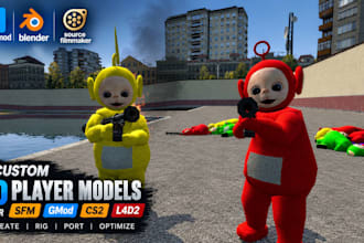 rig, port, or create sfm model gmod playermodel left4dead2 mmd cs2 vr character