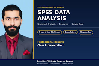 do spss data analysis, statistical analysis and interpretation