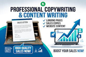 write high converting copywriting and engaging content