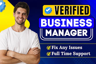 create fresh verified facebook business manager and ads account