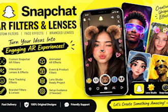 create custom snapchat ar filters lenses face effects