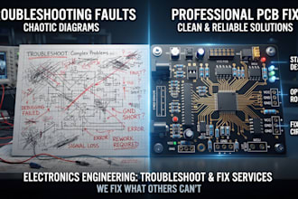 review troubleshoot and fix your pcb schematic,  layout design, redesign pcb