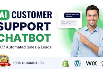 build an ai chatbot for shopify or wordpress