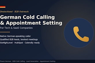 german cold calling b2b cold calling appointment setting for tech saas companies