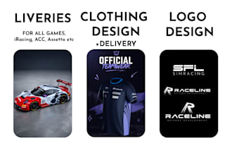 simracing liveries and other design services