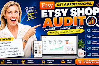 etsy shop audit, etsy seo audit, etsy listing, etsy shop analyser, promotion