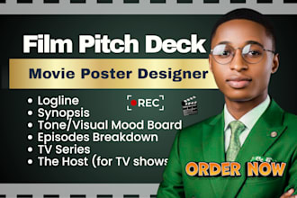 design film pitch deck presentation, ppt slides, powerpoint presentation