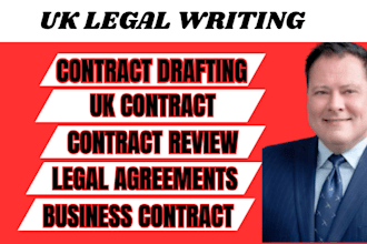 draft or review UK legal contracts and agreements