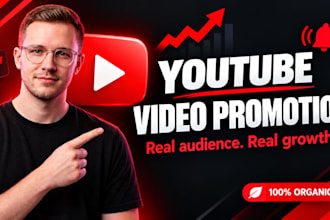 organic real youtube video promotion and channel growth marketing
