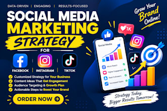 create a social media marketing strategy for facebook instagram and tiktok