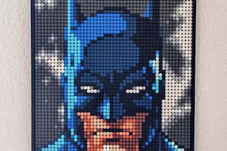 design a lego mosaic moc for any image you want, with xml partlist, instruction