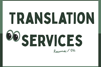 translate your CV or resume into english, french, or spanish
