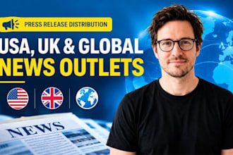 distribute your press release to USA, UK and global news outlets