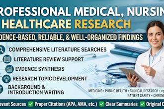 conduct medical, nursing and healthcare research