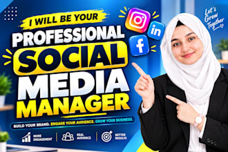 be your expert social  media manager and content creator