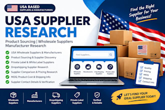 usa supplier research product sourcing wholesale suppliers manufacturer research