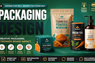 design cosmetic product label design, product packaging and mockup design