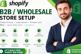 add shopify wholesale area to your shopify store for b2b customers