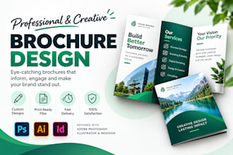 design a modern professional business brochure