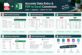 clean excel data and convert PDF to excel accurately