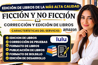 corrección de pruebas y edición de libros su manuscrito libro novela enespañol