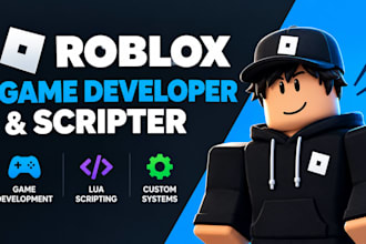 be your roblox game developer and roblox scripter for game development