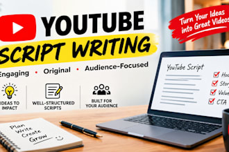 write engaging and SEO friendly you tube scripts