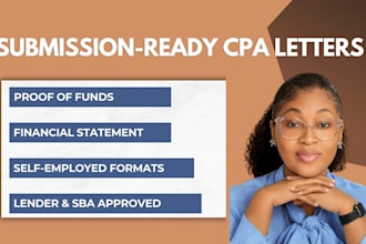 write your CPA letter notary letter and income verification