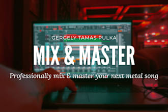 deliver a crushing mix and master for your song