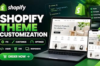 customize your shopify theme and fix shopify store issues