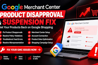 fix gmc product disapproval suspension misrepresentation and feed issues