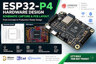 design esp32 p4 hardware schematic capture and professional pcb layout