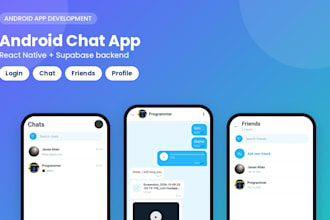 build a react native mobile app for android with supabase