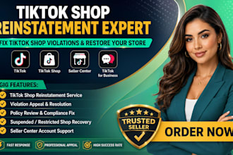 fix tiktok suspension write appeal letter and help with tiktok reinstatement