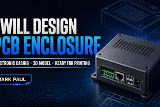 design pcb enclosure, electronic casing, 3d model for printing