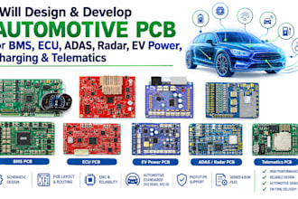 design automotive pcb for bm ecu adas radar ev power charging telematics