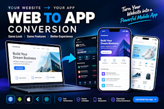 convert a webstie web app into installable mobile app
