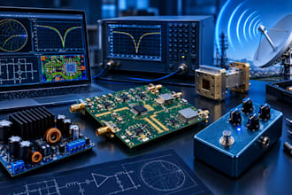 design rf pcb,audio amplifier,rf circuit,guitar pedal and rf microwave
