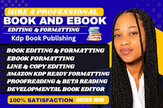 do book editing and formatting, KDP formatting, developmental editing