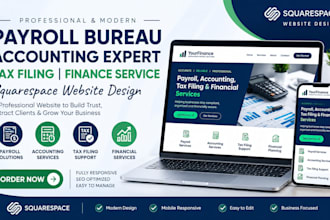 design payroll bureau accounting expert tax filing finance service wix website