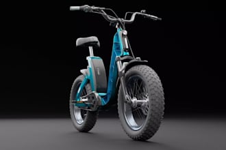 design3d electric bike,bicycle stl,cad,printable mechancal part,motorbike render