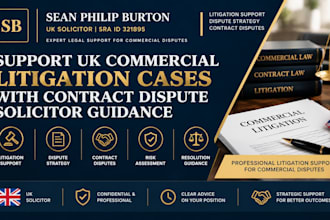 support uk commercial litigation cases with contract dispute solicitor guidance