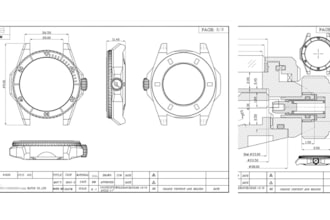 create production ready watch cad and technical drawings