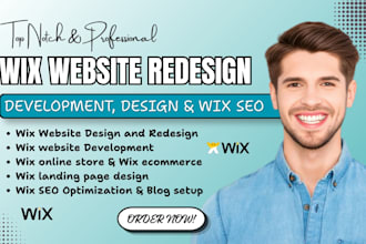 wix website design, redesign wix website redesign wix development, wix redesign