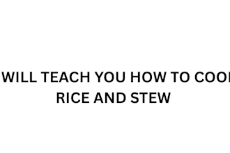 teach you how to cook rice and stew