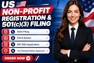 prepare 501c3 nonprofit registration bylaws and form 1023ez application