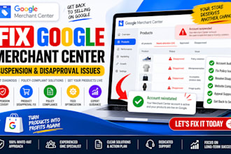 fix google merchant center suspension and product disapproval issues