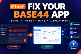 be base44 developer base44 expert for app development bug fixing and integration