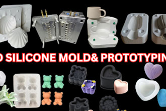 design custom silicone mold 3d printing mold stl file and industrial prototyping