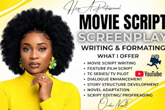 do treatment, notes feedback, script coverage, tv pilot or screenplay